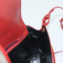 BOTTEGA VENETA Shoulder Bag Leather Red Gold Auth 141290-18