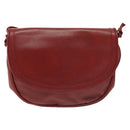 BOTTEGA VENETA Shoulder Bag Leather Red Gold Auth 141290-13