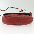 BOTTEGA VENETA Shoulder Bag Leather Red Gold Auth 141290-5