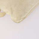 BALENCIAGA The Messenger Shoulder Bag Leather Beige Auth 141292-16