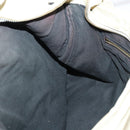 BALENCIAGA The Messenger Shoulder Bag Leather Beige Auth 141292-20