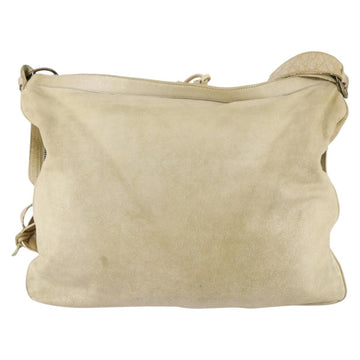 BALENCIAGA The Messenger Shoulder Bag Leather Beige Auth 141292 - 0