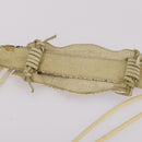 BALENCIAGA The Messenger Shoulder Bag Leather Beige Auth 141292-8