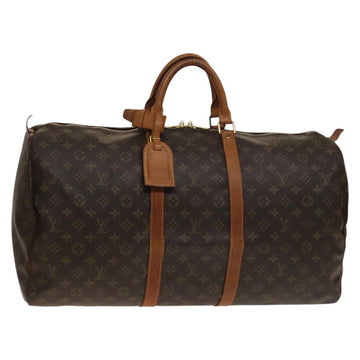 LOUIS VUITTON Monogram Keepall 55 Boston Bag M41424 LV Auth 141304