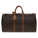 LOUIS VUITTON Monogram Keepall 55 Boston Bag M41424 LV Auth 141304-13