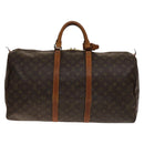 LOUIS VUITTON Monogram Keepall 55 Boston Bag M41424 LV Auth 141304-2
