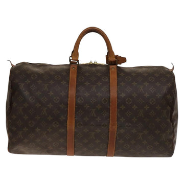 LOUIS VUITTON Monogram Keepall 55 Boston Bag M41424 LV Auth 141304 - 0