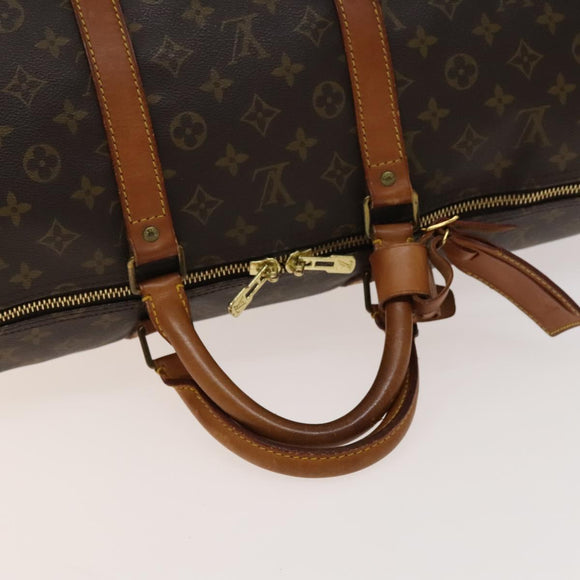 LOUIS VUITTON Monogram Keepall 55 Boston Bag M41424 LV Auth 141304