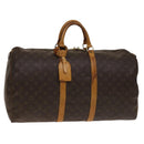 LOUIS VUITTON Monogram Keepall 55 Boston Bag M41424 LV Auth 141305-1