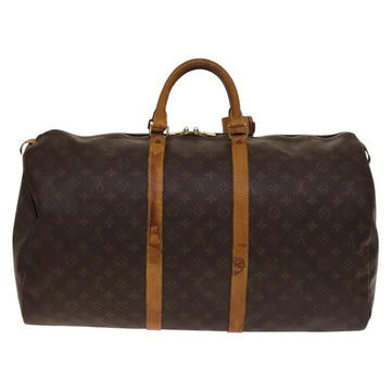LOUIS VUITTON Monogram Keepall 55 Boston Bag M41424 LV Auth 141305 - 0