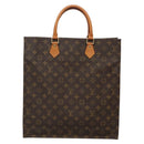 LOUIS VUITTON Monogram Sac Plat Hand Bag M51140 LV Auth 141315-13