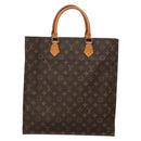 LOUIS VUITTON Monogram Sac Plat Hand Bag M51140 LV Auth 141315-2