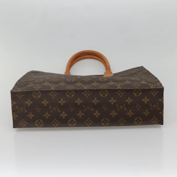 LOUIS VUITTON Monogram Sac Plat Hand Bag M51140 LV Auth 141315