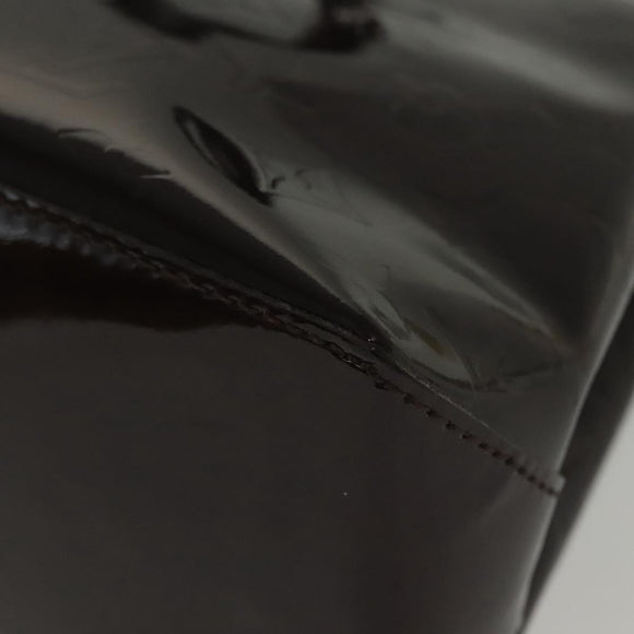 LOUIS VUITTON Monogram Vernis Wilshire PM Hand Bag Amarante M93641 Auth 141320