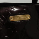 LOUIS VUITTON Monogram Vernis Wilshire PM Hand Bag Amarante M93641 Auth 141320-14
