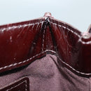 LOUIS VUITTON Monogram Vernis Wilshire PM Hand Bag Amarante M93641 Auth 141320-20