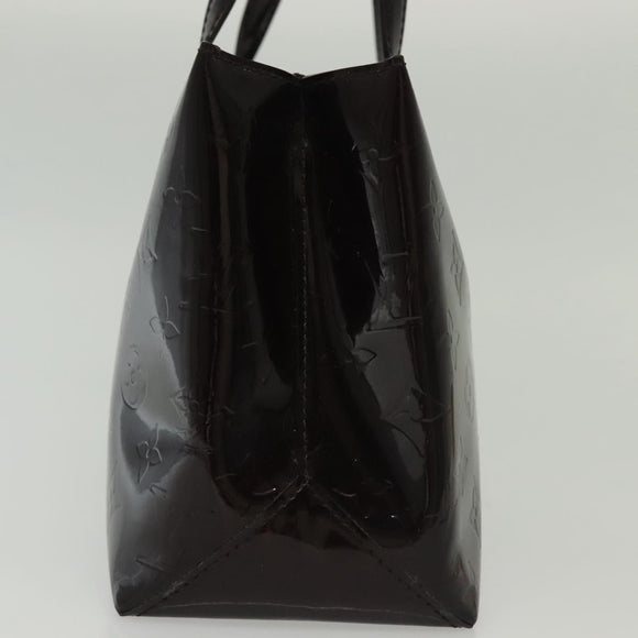 LOUIS VUITTON Monogram Vernis Wilshire PM Hand Bag Amarante M93641 Auth 141320