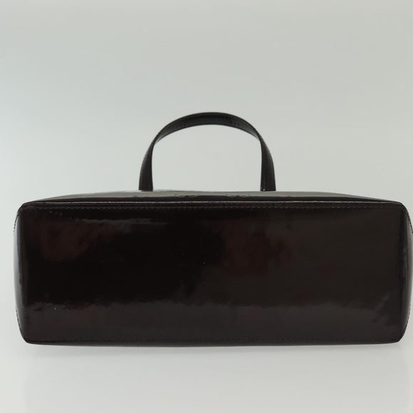 LOUIS VUITTON Monogram Vernis Wilshire PM Hand Bag Amarante M93641 Auth 141320