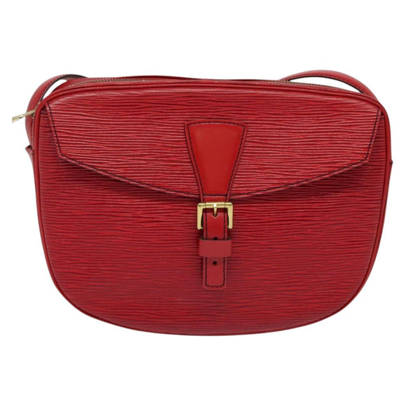 LOUIS VUITTON Epi Jeune Fille MM Shoulder Bag Red M52157 LV Auth 141329