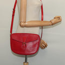LOUIS VUITTON Epi Jeune Fille MM Shoulder Bag Red M52157 LV Auth 141329A-23