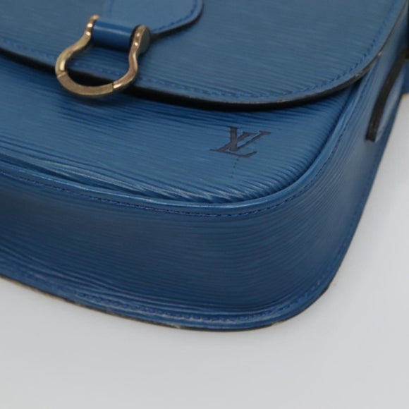 LOUIS VUITTON Epi Saint Cloud PM Shoulder Bag Blue M52195 LV Auth 141330