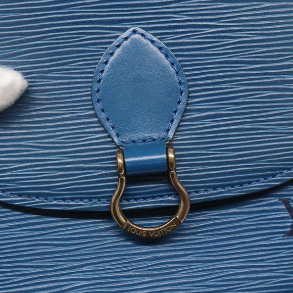 LOUIS VUITTON Epi Saint Cloud PM Shoulder Bag Blue M52195 LV Auth 141330