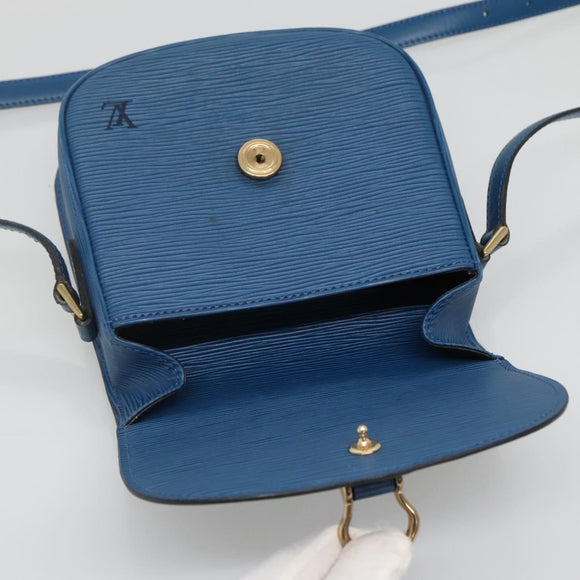 LOUIS VUITTON Epi Saint Cloud PM Shoulder Bag Blue M52195 LV Auth 141330