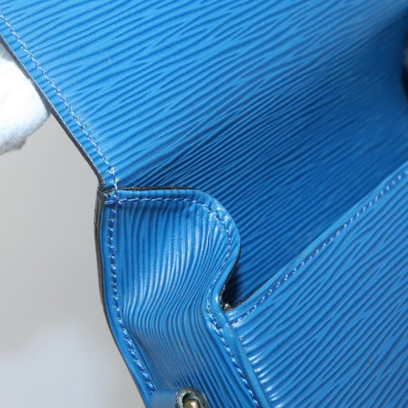 LOUIS VUITTON Epi Saint Cloud PM Shoulder Bag Blue M52195 LV Auth 141330