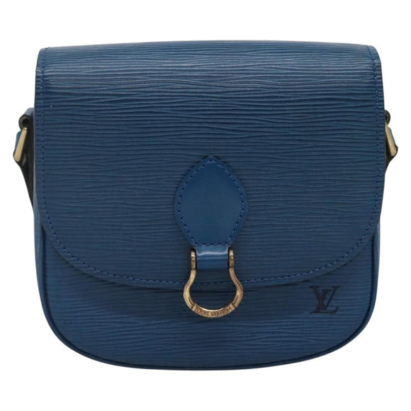 LOUIS VUITTON Epi Saint Cloud PM Shoulder Bag Blue M52195 LV Auth 141330