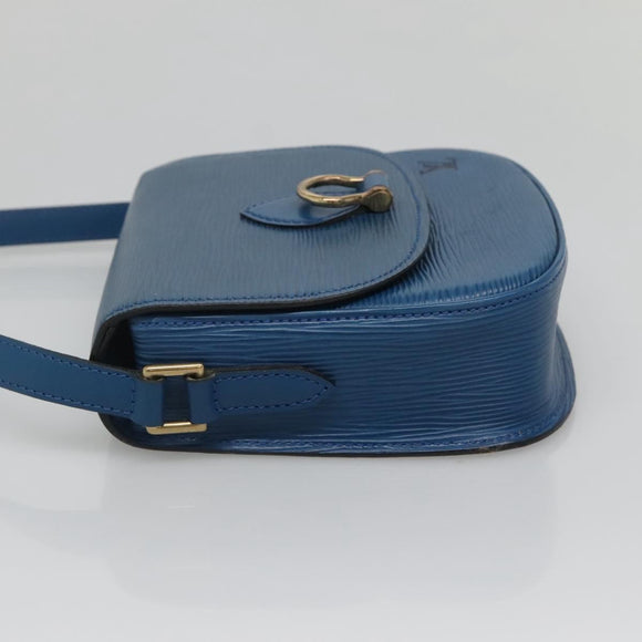 LOUIS VUITTON Epi Saint Cloud PM Shoulder Bag Blue M52195 LV Auth 141330