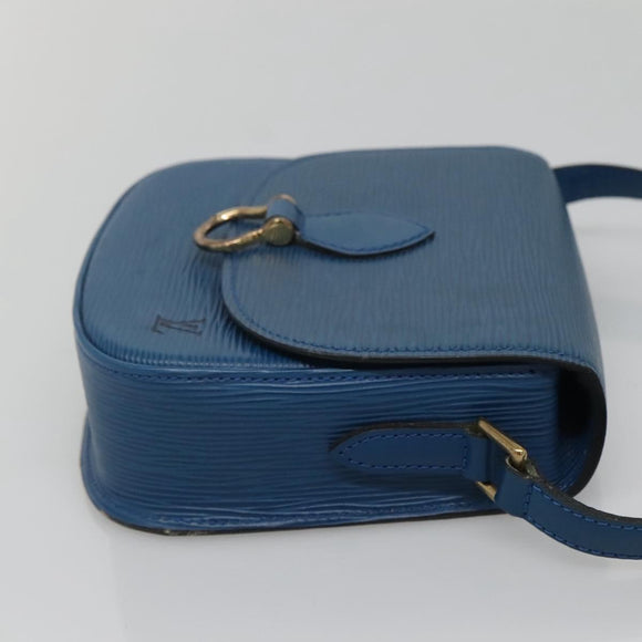 LOUIS VUITTON Epi Saint Cloud PM Shoulder Bag Blue M52195 LV Auth 141330