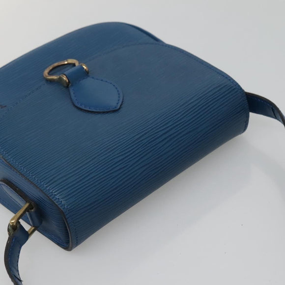 LOUIS VUITTON Epi Saint Cloud PM Shoulder Bag Blue M52195 LV Auth 141330