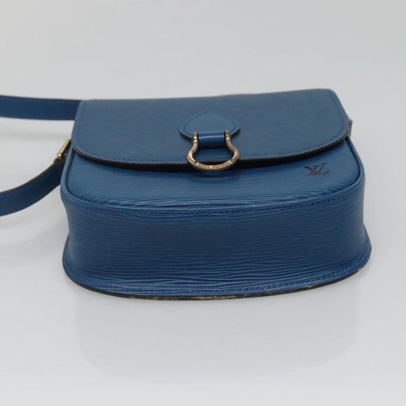 LOUIS VUITTON Epi Saint Cloud PM Shoulder Bag Blue M52195 LV Auth 141330