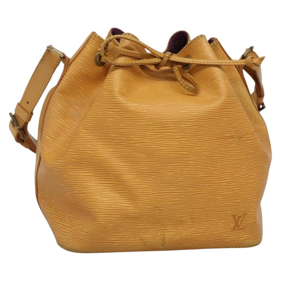 LOUIS VUITTON Epi Petit Noe Shoulder Bag Yellow M44109 LV Auth 141331