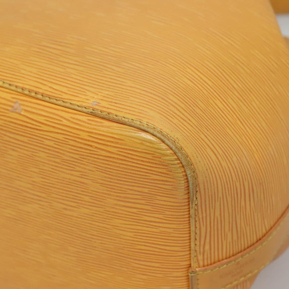 LOUIS VUITTON Epi Petit Noe Shoulder Bag Yellow M44109 LV Auth 141331
