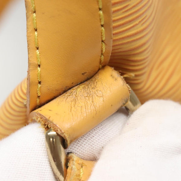 LOUIS VUITTON Epi Petit Noe Shoulder Bag Yellow M44109 LV Auth 141331