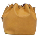 LOUIS VUITTON Epi Petit Noe Shoulder Bag Yellow M44109 LV Auth 141331-3