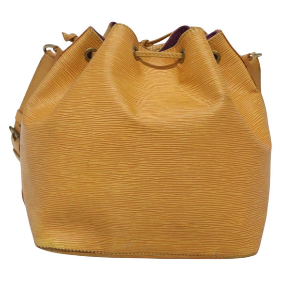LOUIS VUITTON Epi Petit Noe Shoulder Bag Yellow M44109 LV Auth 141331