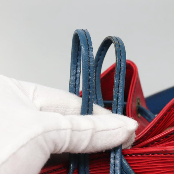 LOUIS VUITTON Epi Noe Shoulder Bag Bicolor Red Blue M44084 LV Auth 141333