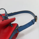 LOUIS VUITTON Epi Noe Shoulder Bag Bicolor Red Blue M44084 LV Auth 141333-14