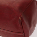LOUIS VUITTON Epi Keepall 50 Boston Bag Red M42967 LV Auth 141337-10