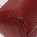 LOUIS VUITTON Epi Keepall 50 Boston Bag Red M42967 LV Auth 141337-11