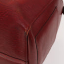 LOUIS VUITTON Epi Keepall 50 Boston Bag Red M42967 LV Auth 141337-12