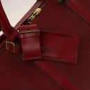 LOUIS VUITTON Epi Keepall 50 Boston Bag Red M42967 LV Auth 141337-15