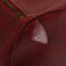 LOUIS VUITTON Epi Keepall 50 Boston Bag Red M42967 LV Auth 141337-16