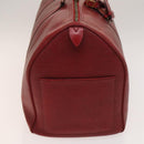 LOUIS VUITTON Epi Keepall 50 Boston Bag Red M42967 LV Auth 141337-5