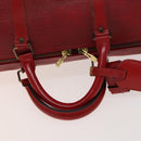 LOUIS VUITTON Epi Keepall 50 Boston Bag Red M42967 LV Auth 141337-7