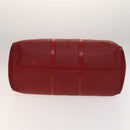 LOUIS VUITTON Epi Keepall 50 Boston Bag Red M42967 LV Auth 141337-9