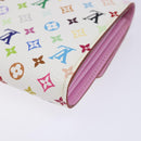 LOUIS VUITTON Multicolor Portefeuille Sarah Wallet White M60667 LV Auth 141338-16