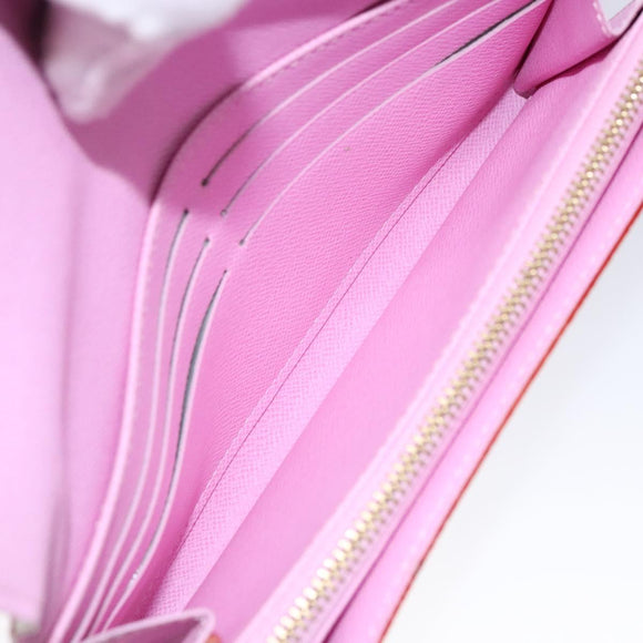 LOUIS VUITTON Multicolor Portefeuille Sarah Wallet White M60667 LV Auth 141338